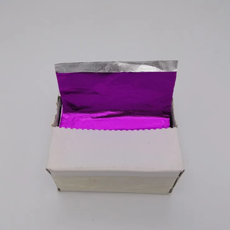 Pre  cut folded hair colorful foil sheet embossed pop up foil sheet