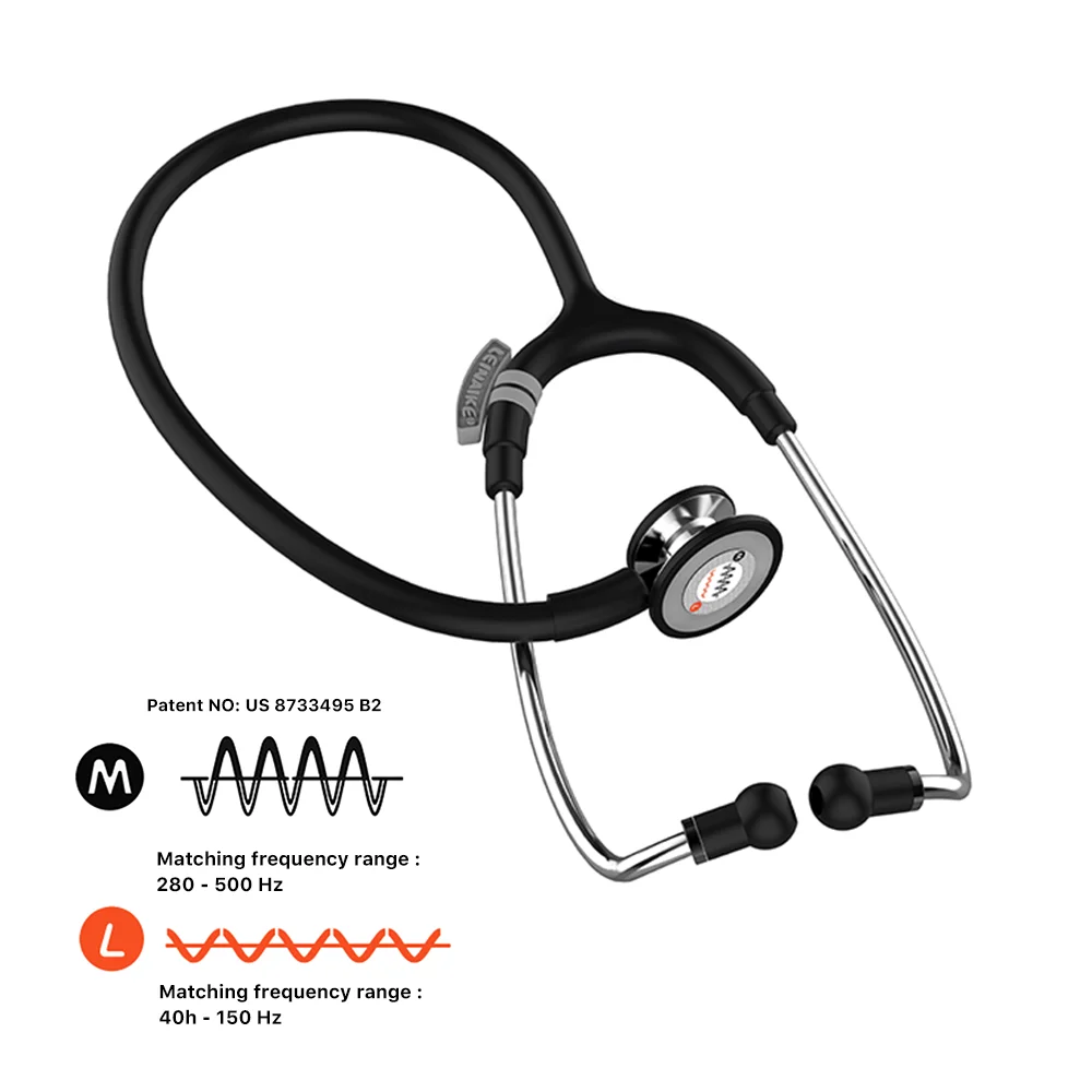 Provided Brand Custom Dual Frequency Noise Reduction Deluxe Double Head Professionnel Best Stethoscope