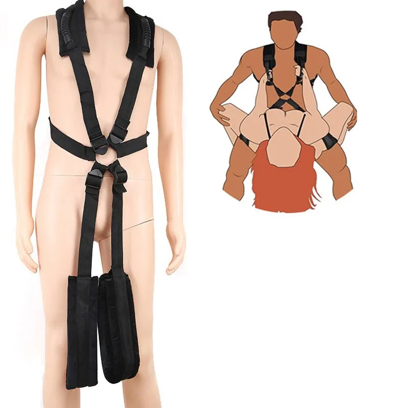 Sex toys for couples self bandage Restraints Belt BDSM sets Shoulder Sex Swing leg spreader Rope SM Slave harness adult game