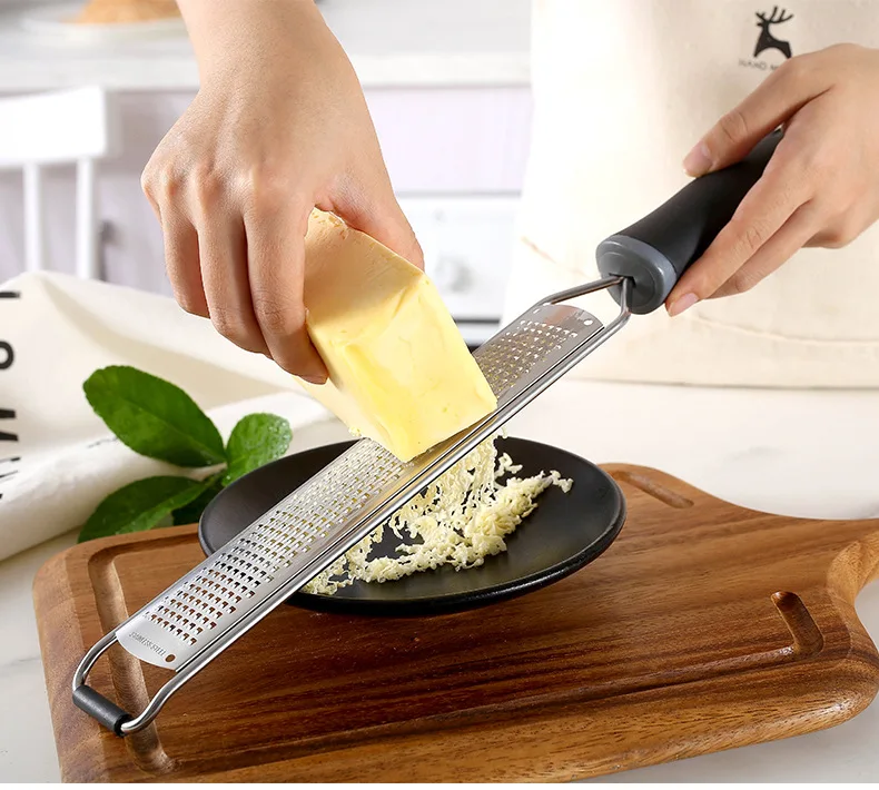 Kitchen Slicer Cheese Grater Zester Lemon Hand grater Lemon Zester & Cheese Grater with Non-Slip Grip Handle