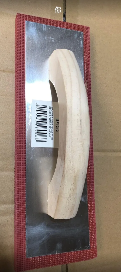 305*100mm plastic float trowel  Tiling Floor Tools Square End Rubber Foam Trowel Replacement Sponge Drywall Tool