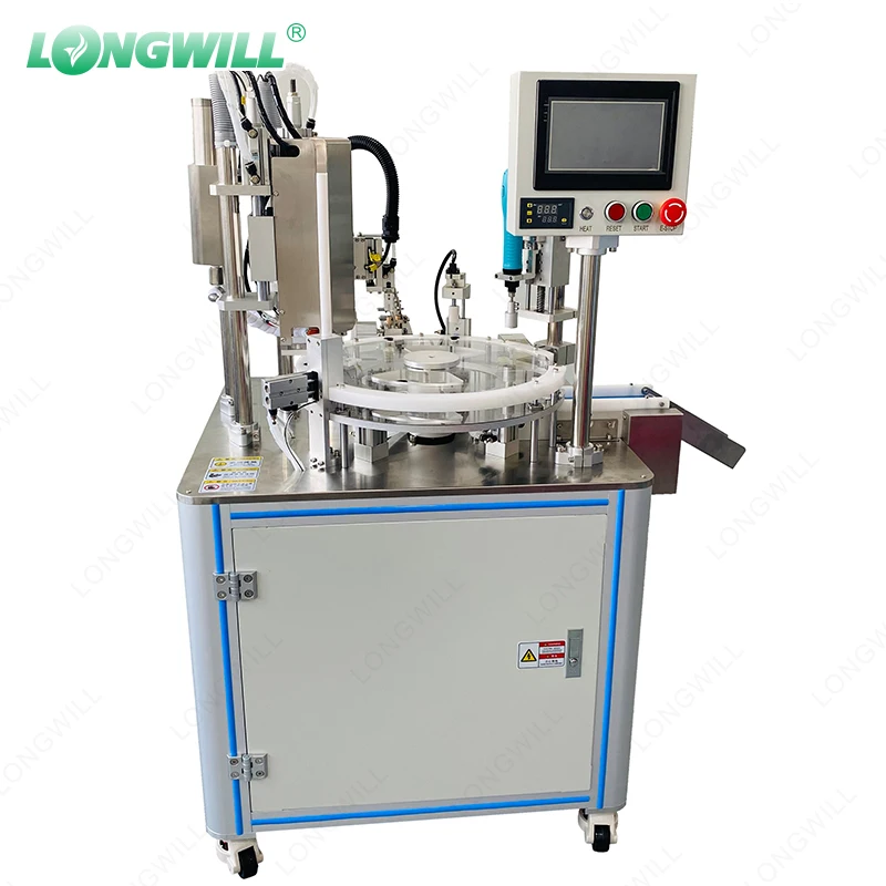 Small Business Heating Adjusted Automatic 10ml Small Bottle Thick Oil Gummy Liquid Filling Capping Machine With PLC control