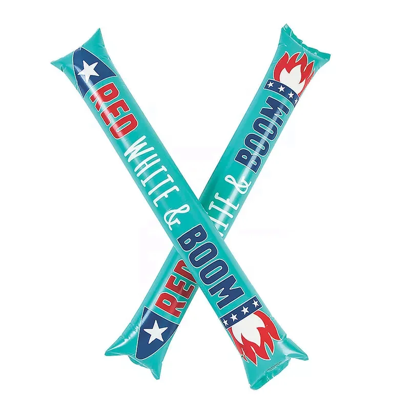 Inflatable stick, PVC inflatable cheering noise maker Hand Waving Advertising Inflatable Clapper Stick