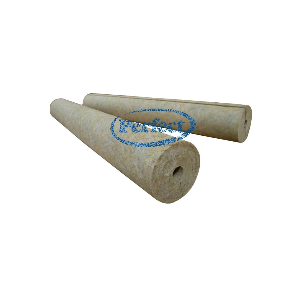 Rock Wool Pipe for Thermal Insulation 100mm thick Mineral Wool Tube and Tube for Insulation