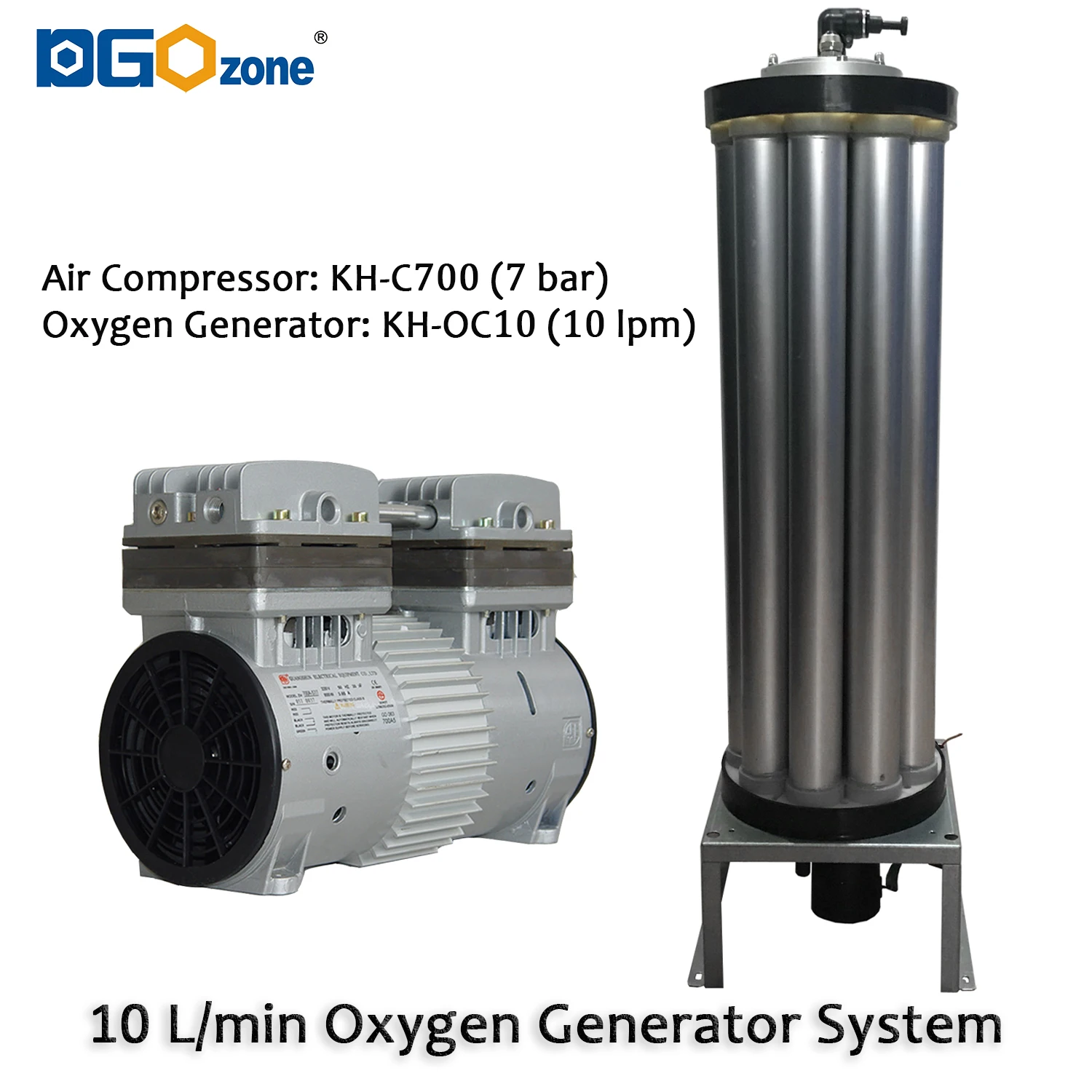 DGOzone 15L PSA oxygen generator system 15lpm oxygen concentrator with oil-free air compressor