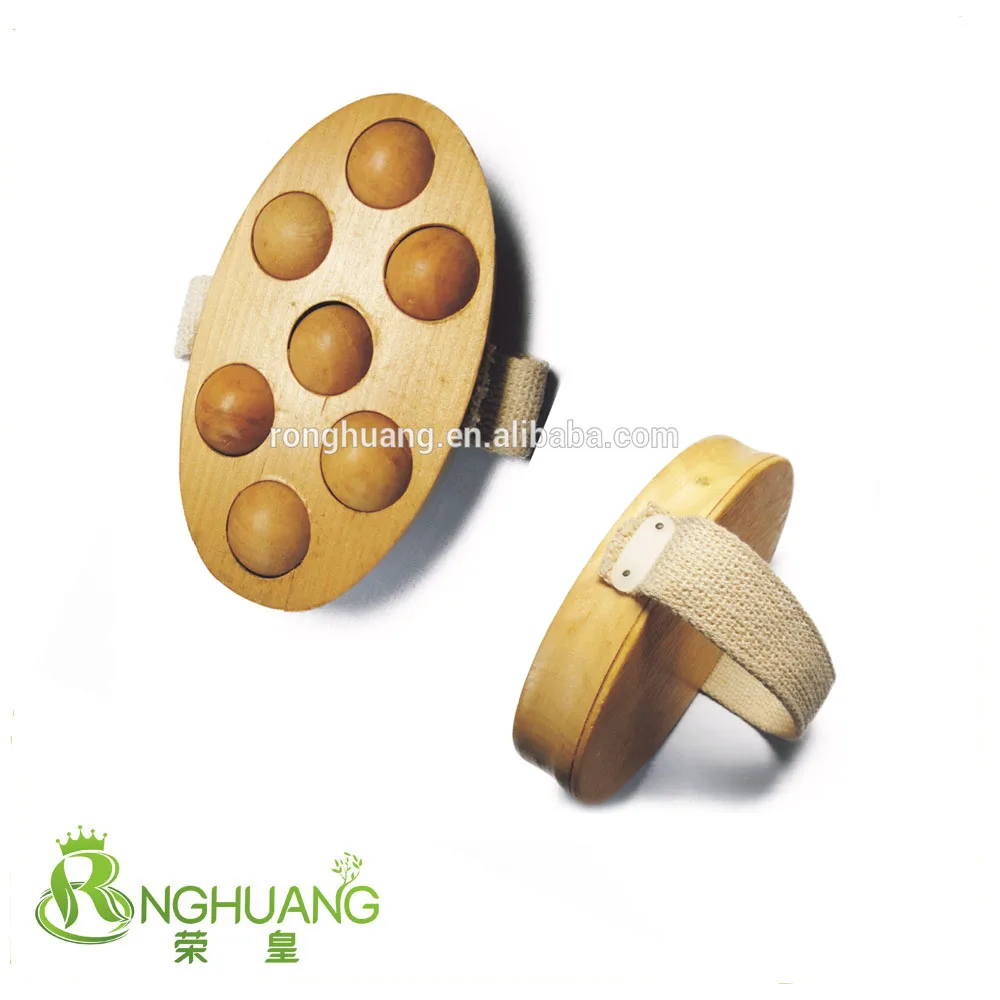 
Hand held wooden roller massager 