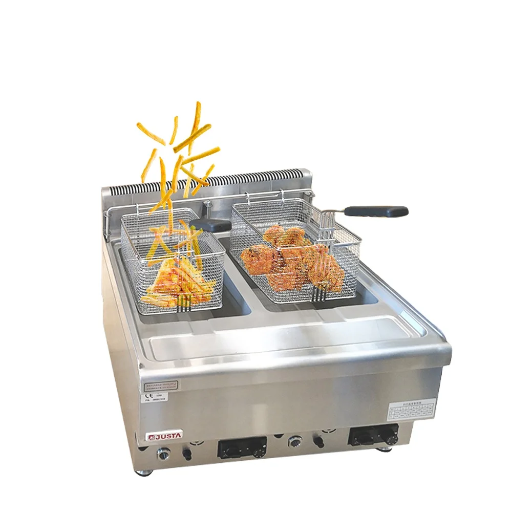 commercial restaurant equipment hotel non stick gas deep fryers frying machine Industrial gas deep fryer gas deep fryer