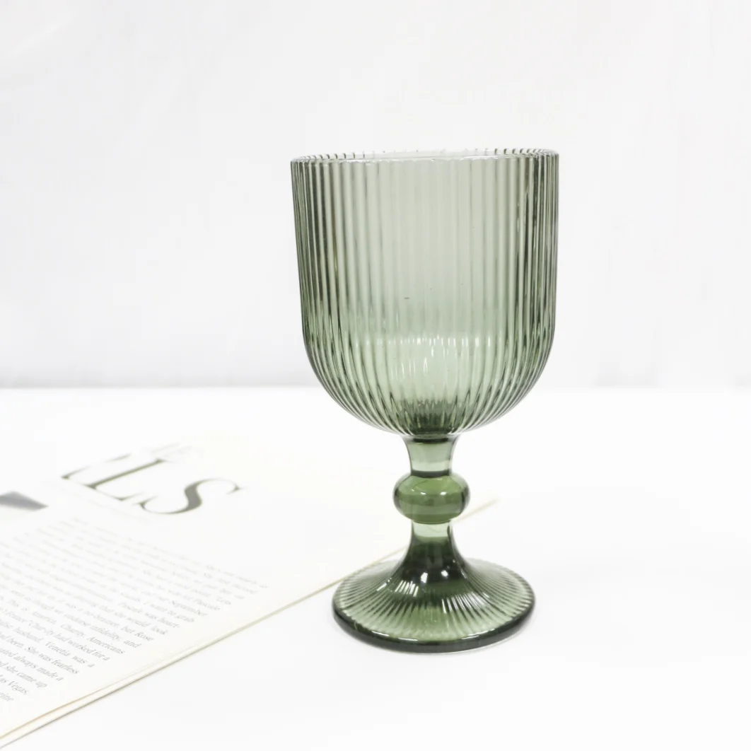 Factory Wholesale Vintage Glass Goblet Retro Glassware Wine Goblet Wine Cup Glass Goblet for Beverage Wine