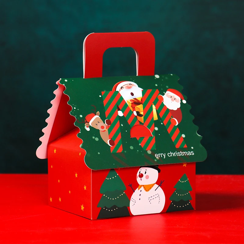 Custom High quality Wholesale disposable Christmas Cardboard Paper Gift Packaging  Box for candy Christmas small gift box
