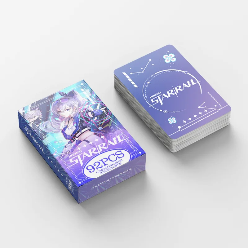 Горячая распродажа 92 шт./коробка Honkai lomo Заводская печатная красочная мультипликационная Фотокарточка и открытка для подарка