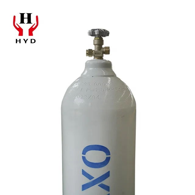 HYD низкая цена 10L/15L/20L/40L/47L/50L кислородный баллон портативный с клапаном