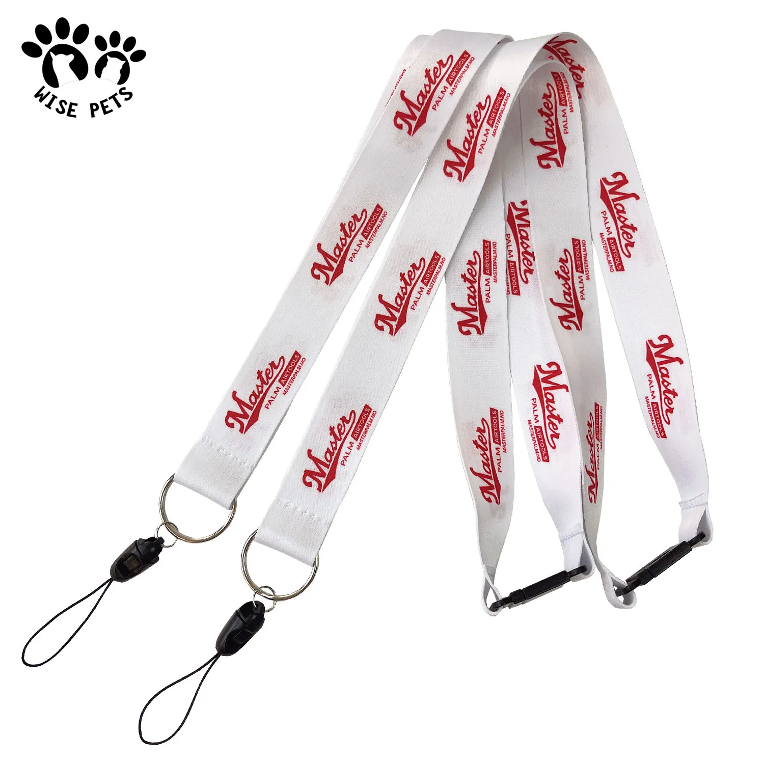 Cheap polyester lanyard Llavero sublimation printed neck strap safety cellphone pouch key ring wrist work lanyard for staff