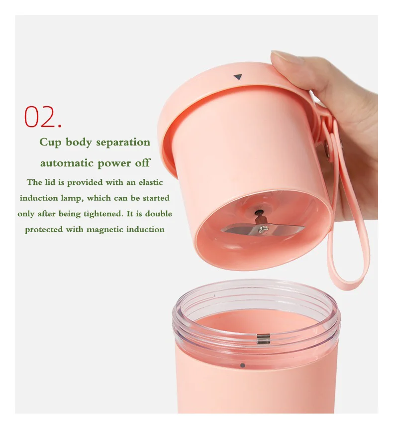  Ranbem 836E Personal blender hand juicer and ice Blender portable