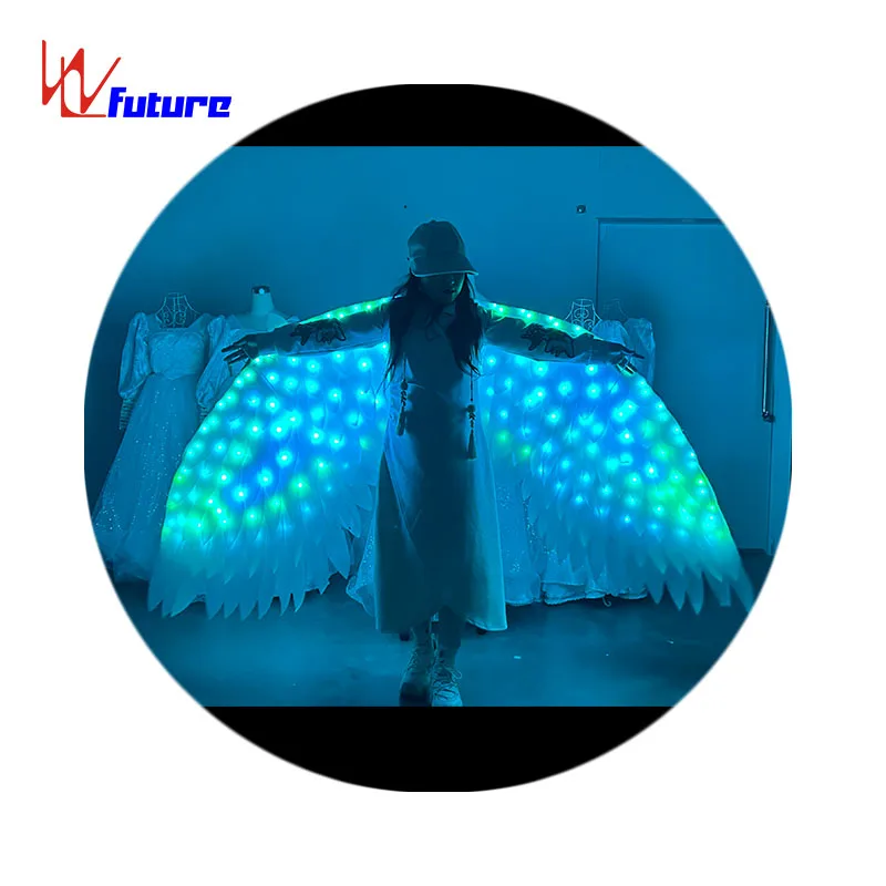 WL-0373 LED Light Angel Isis Wings Carnival Dance Costumes Showgirl Performance Wear Exotic Dancewear