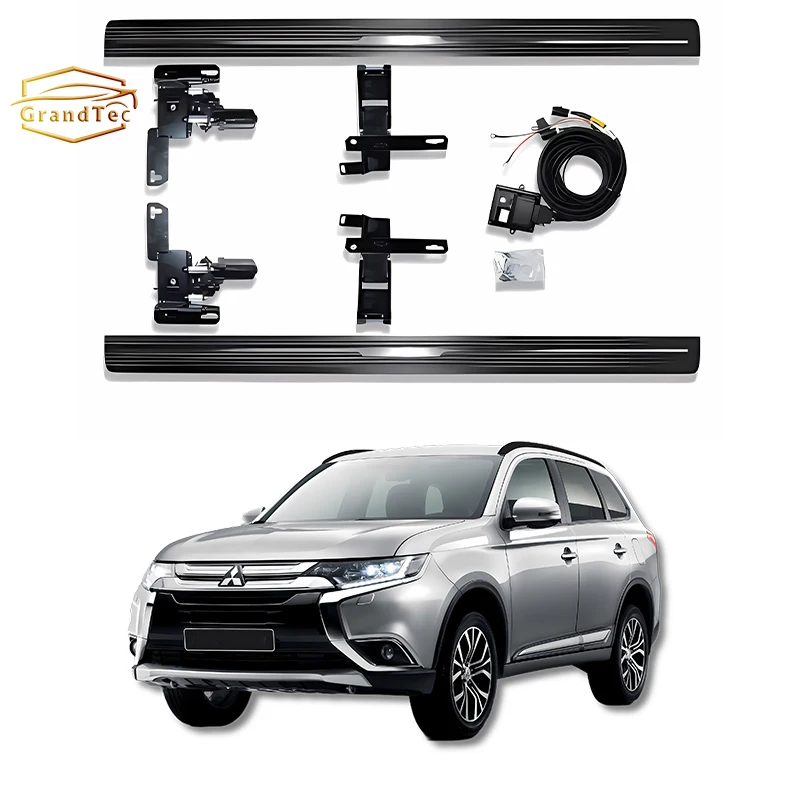 Automobile Electric Pedal Side Step Boards Car Accessory Aluminum Alloy Running Board Side For Mitsubishi Outlander 2013+