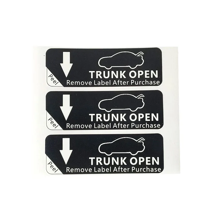 Waterproof self adhesive BOPP PVC PC PP plastic logo sticker  label removable custom logo car label stickers