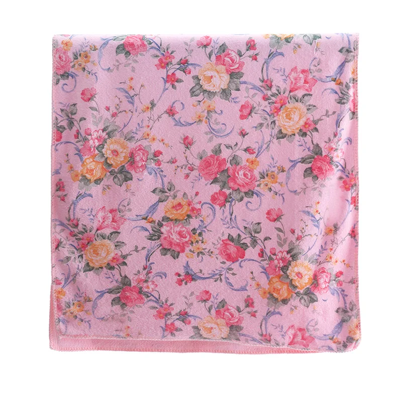 Factory  Wholesale Quick Dry Microfiber cleaning cloths Custom Digital Printing Kitchen towels  Absorbent dish Towels 35*75cm
