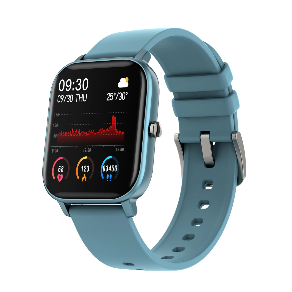 Hot Selling Blood Pressure Smartwatch IP68 Smart Watch For Fitness Sports Bracelet P8