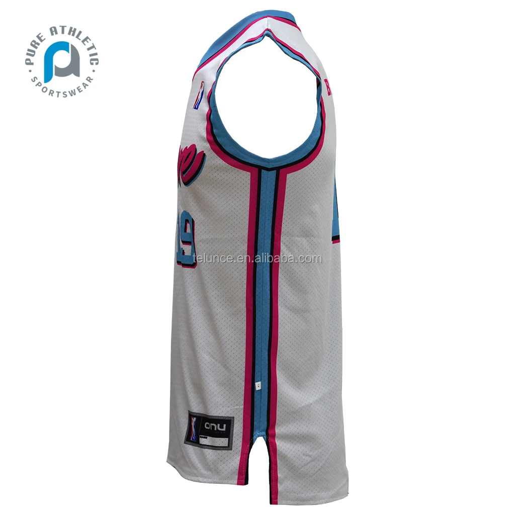 PURE Sportswear uniform manufacturer Custom Design gradient coloring Mesh Breathable youth Cool Reversible basketball jersey