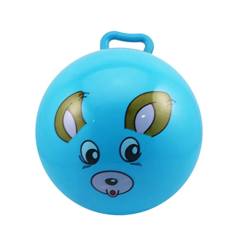 10 inches inflatable plastic jumping ball toys for kids pig pattern bouncy ball