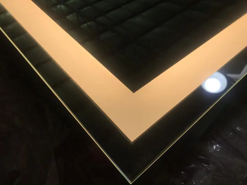 2022 Hot Sale Square Shape Bathroom  Backlit Mirrors With LED Lights