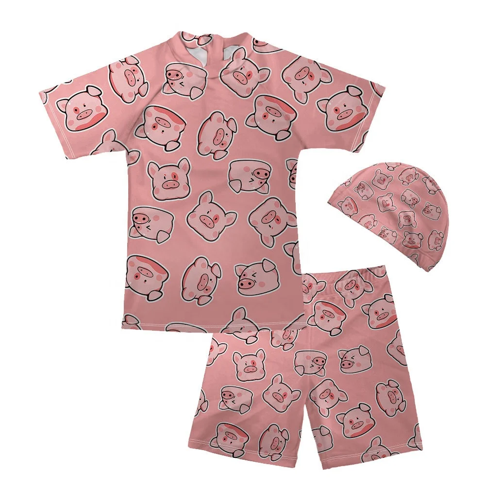 Wholesale New Custom Kids Swimsuits Polyester/Spandex Children Beachwear