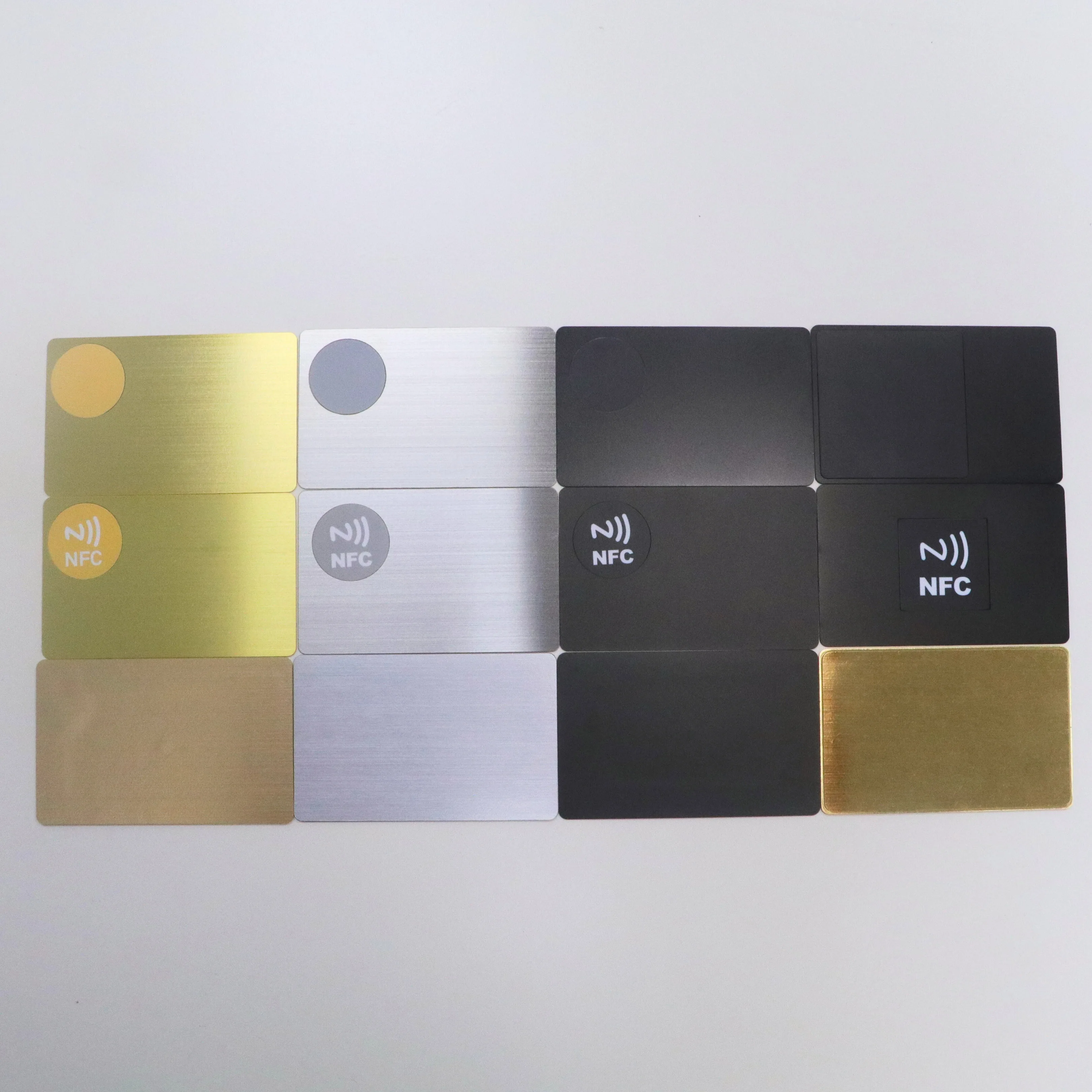 Stainless Steel metal card Custom nfc chip contactess metal business cards gift card
