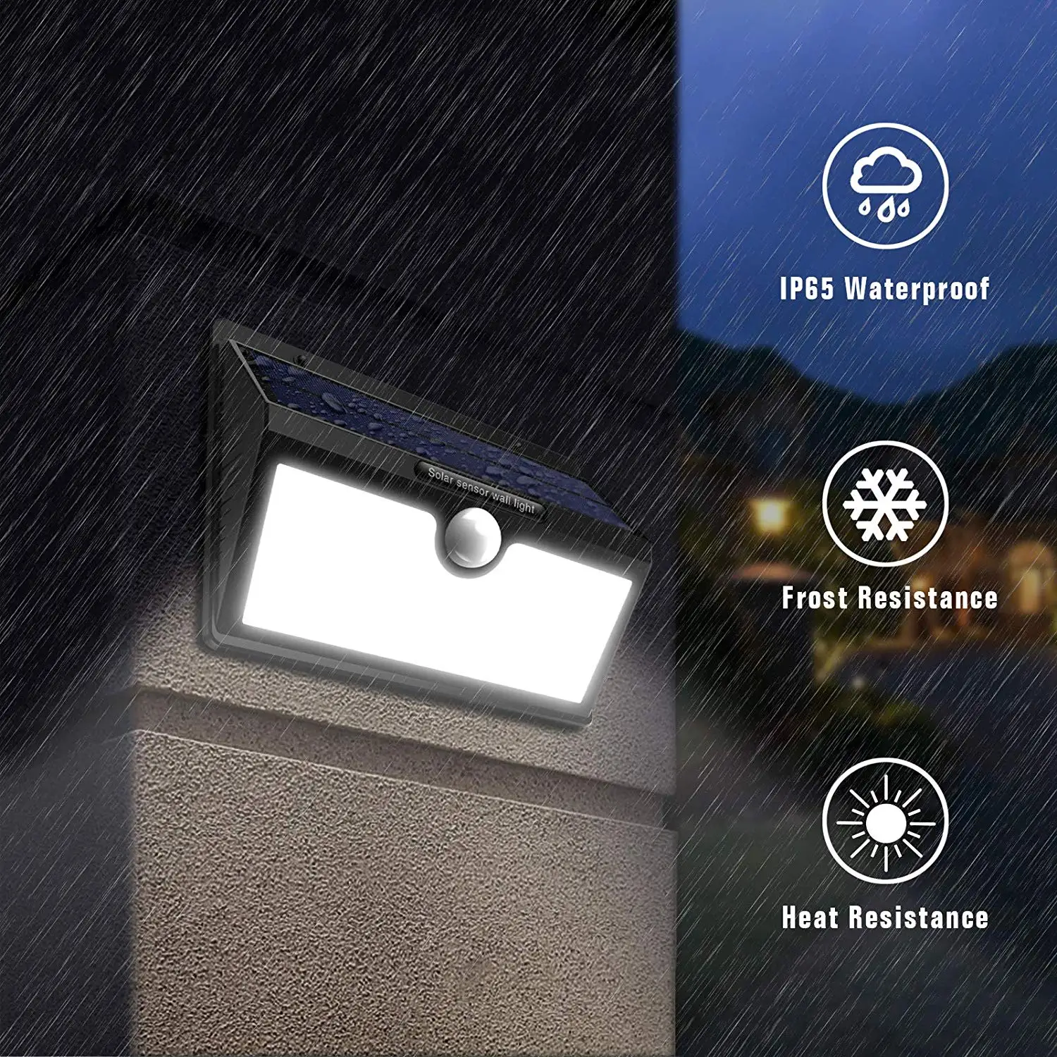 
Outdoor Solar panels 78 LED Waterproof Motion Sensor Lights Super Bright Wall Lights for Front Door, Back Yard,Garage 