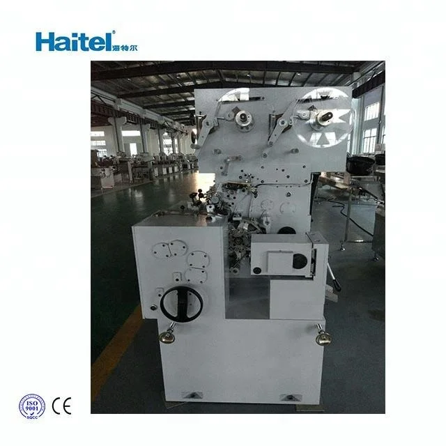 Fully automatic toffee candy cut and double twist folding wrapping wrap packing machine