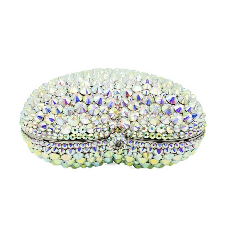 
Expensive Fashion Crystal Purse Diamond Handbags Beaded Designer Stone Rhinestone Handmade Clutch Evening Bag 