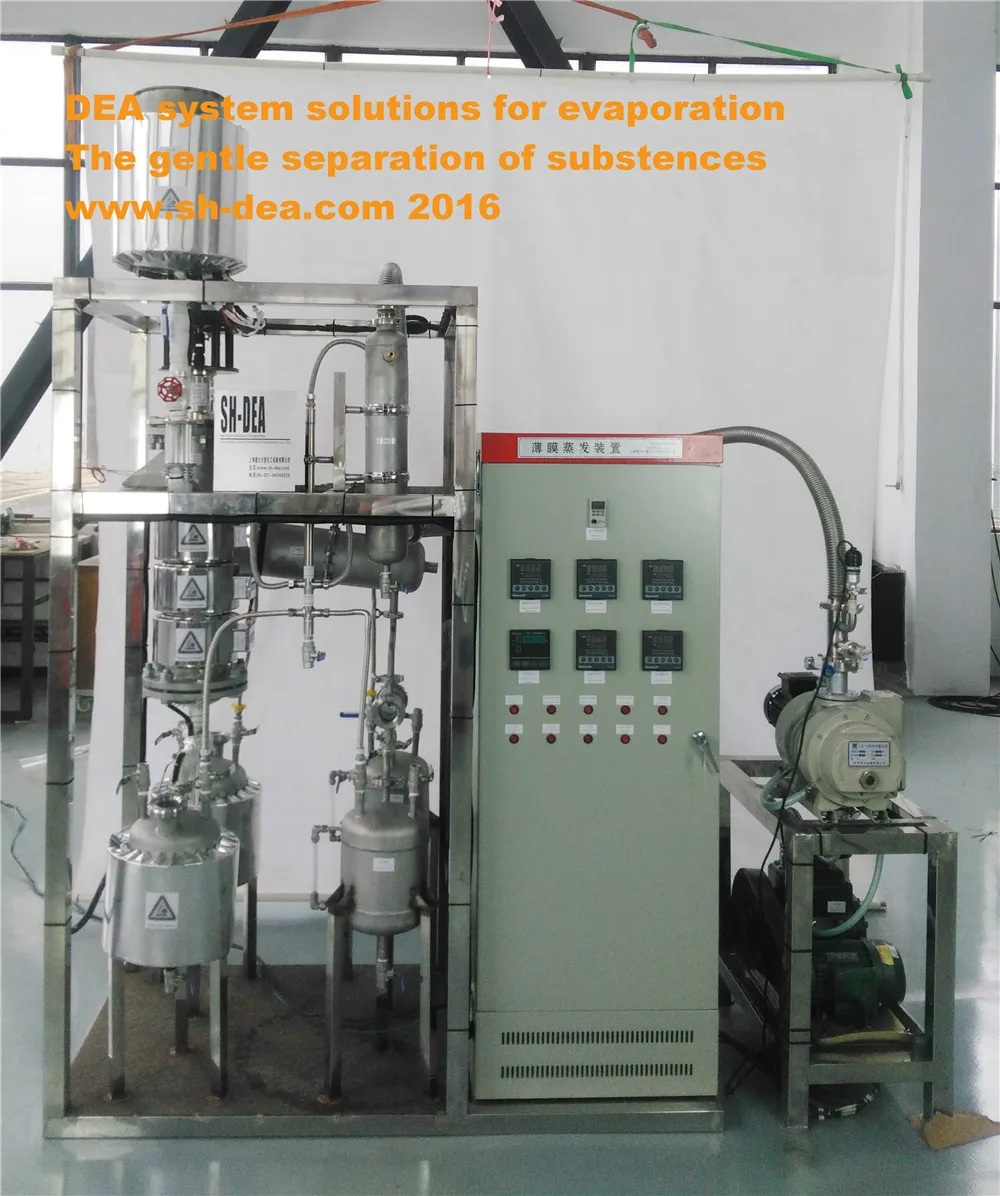 DEA-BML-20  Hydraulic Thin Film Evaporator Agitated  Extracting Oil Purification Plant Whole Process Line Equipment