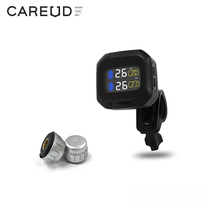 Система контроля давления в шинах careud для мотоциклов с внешним