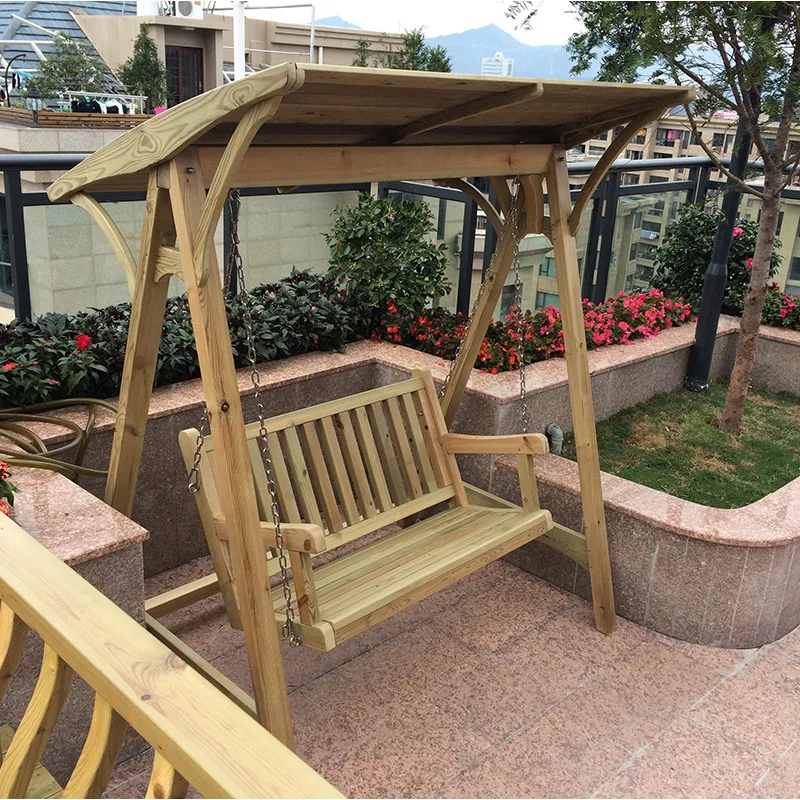 Уличное кресло-качели, двойная деревянная качели, Детская подставка для помещений