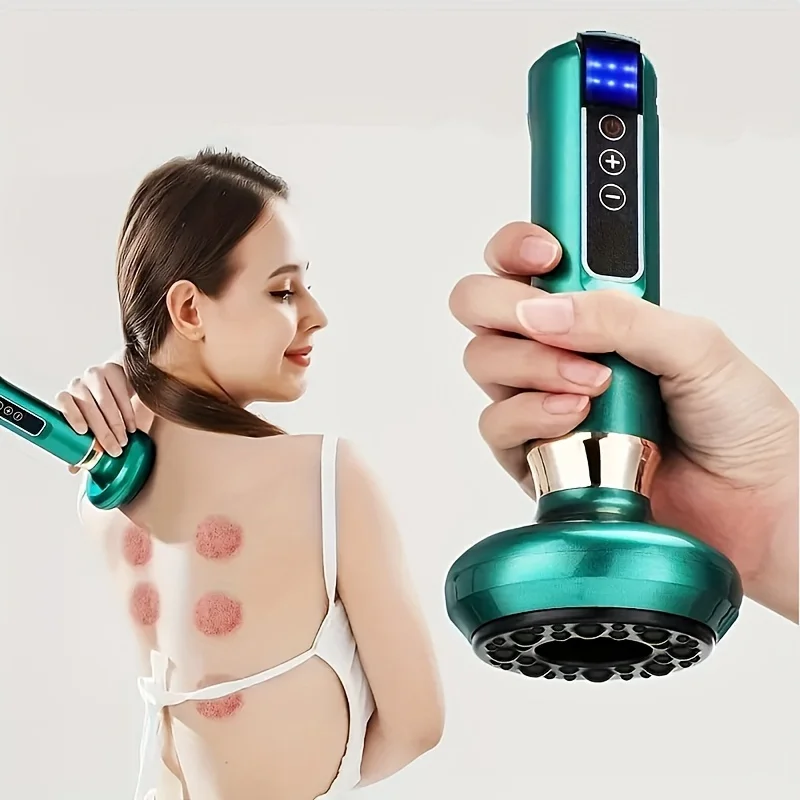 2024 Intelligent Electric body Scraping Bian Stone Gua Sha Instrument Smart Cupping Therapy Massager Device