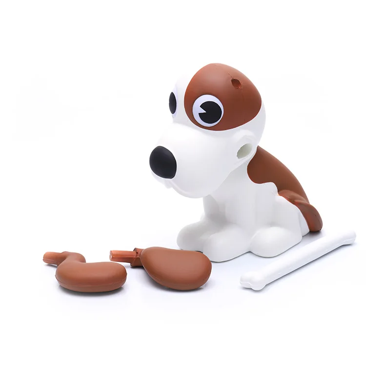 Custom high quality jumbo white dog stress ball animal  pu foam ball toy