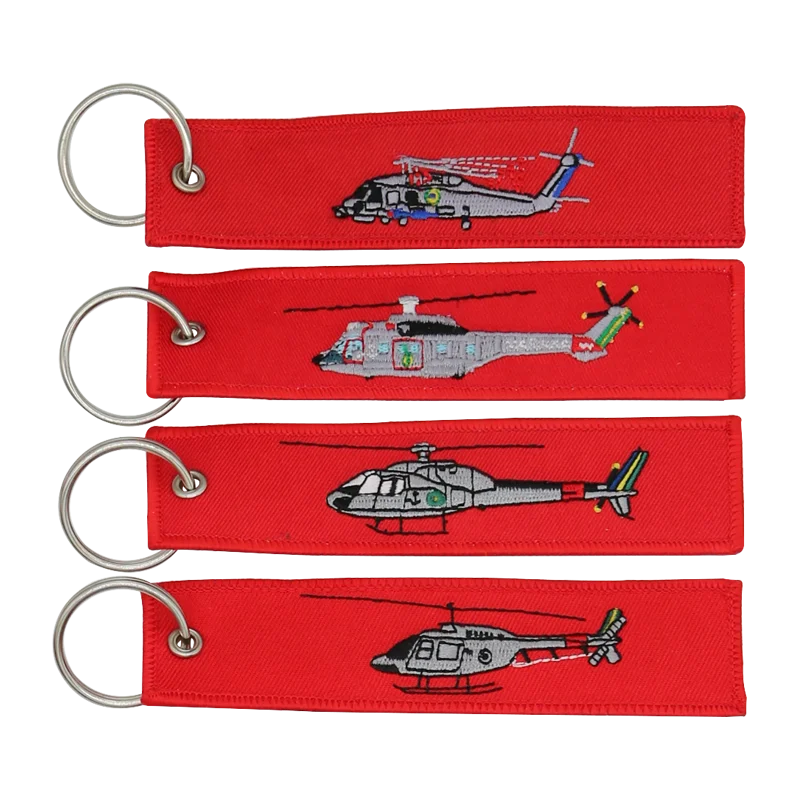 Holder Key Aviation Keychain Motorcycle Car Biker Before Race Pilot Aircraft  Jet Crew Starlink Space Embroidery Key Ring