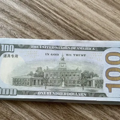 XR Custom 100 Dollar Bank Ancestor Money Notes Plastic Paper Movie Prop Money Party Game Birthday Christmas Occasions-Prop Money