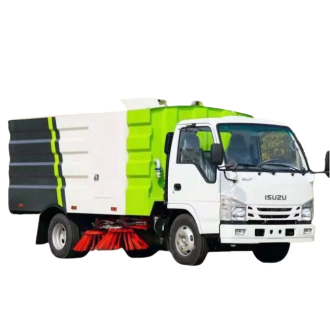 China can be customized 4*2 Isuzu 5 cubic small road sweeper road vacuum washing sweeper truck city sanitation vehicle