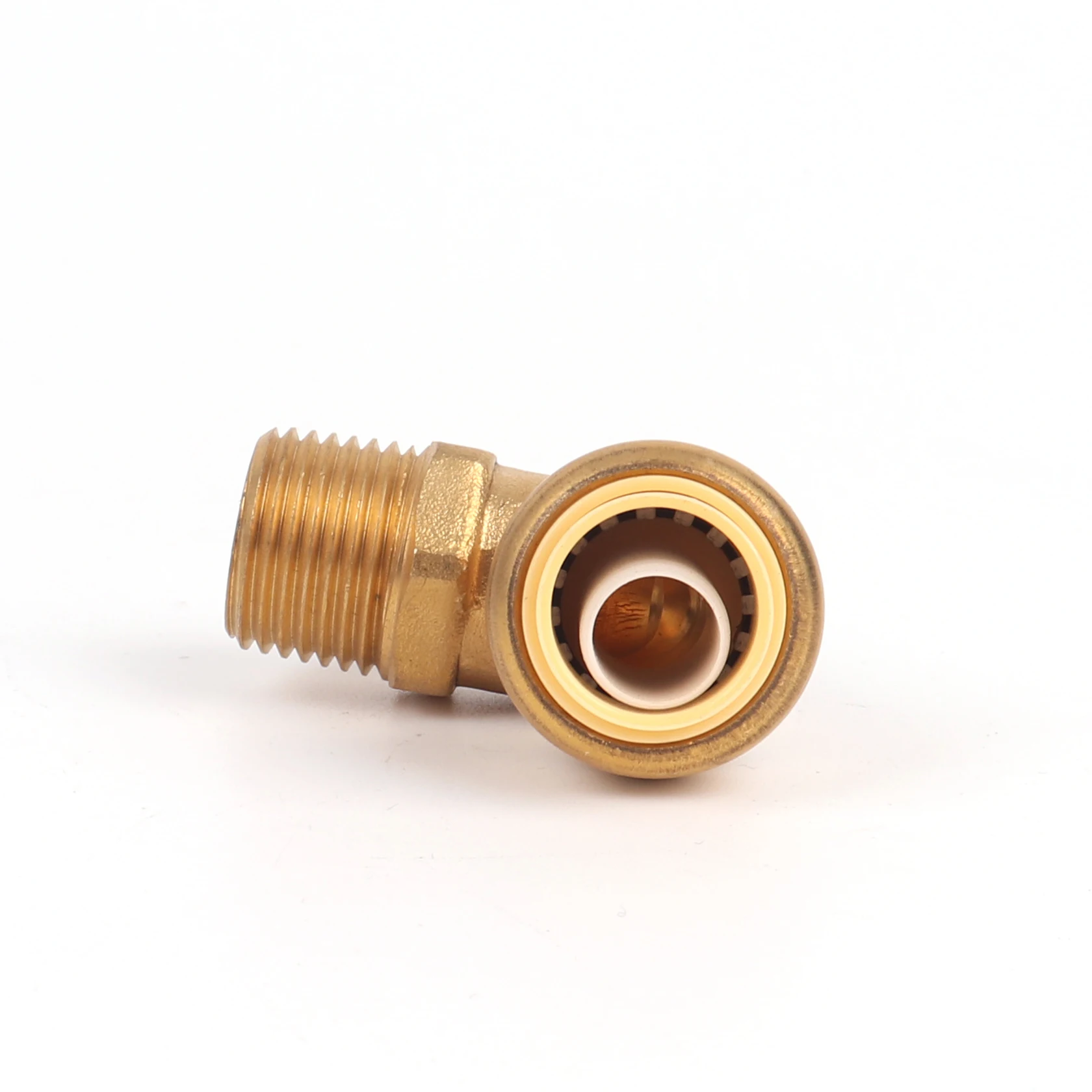 plumbing brass push fit fittings quick release bite fittings brass equal coupling connector for pex water pipe