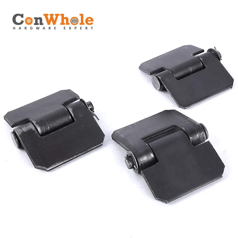 Non-porous Iron Thickened Heavy-duty Door Shaft Welded Hinges For Crawler Accessories High-bar Semi-trailer Truck Door