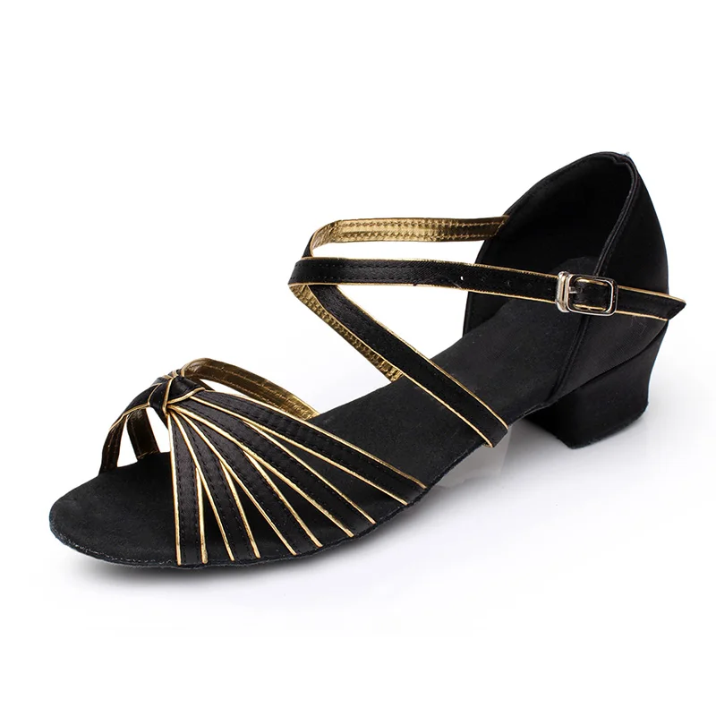 High quality Latin Dance Shoes Flat Heel Salsa Women Ladies Girls Ballroom Tango Dancing Shoes