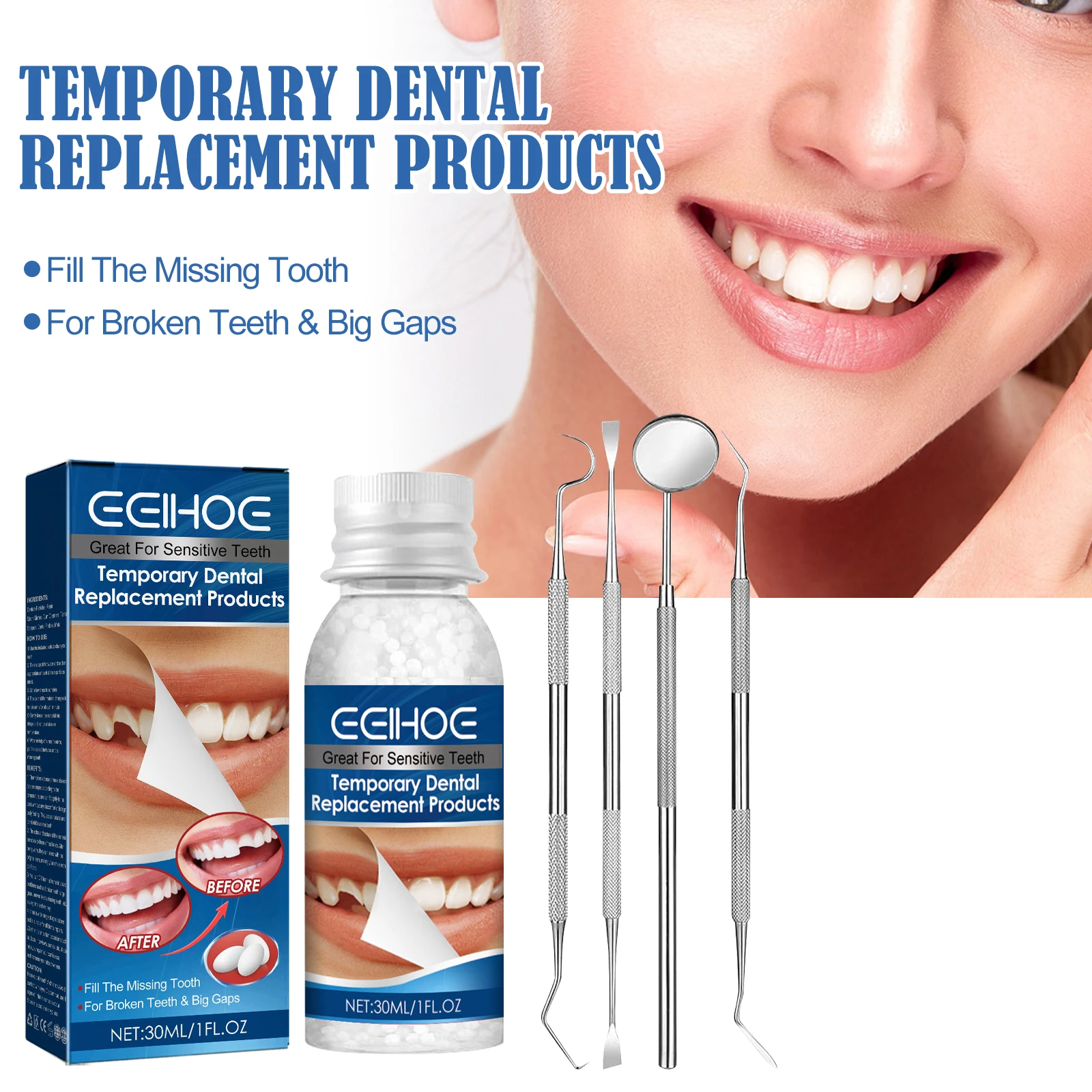 Trending products 2024 dental palfique lx5 resin-based dental restorative white dental restorative instrument set