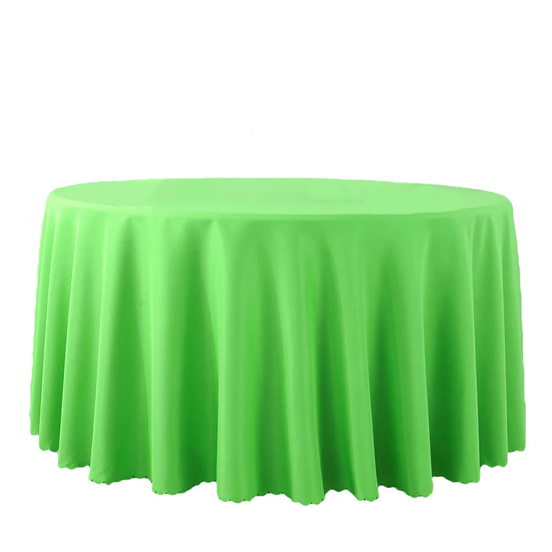Factory wholesale 120 inch round tablecloth for wedding banquet polyester table cloth