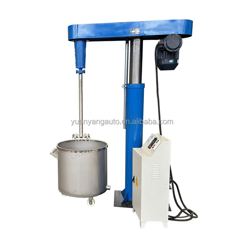 200L Polyurethane Paint Mixing Machine 5.5KW High Speed Disperser Ink Dispersing Dissolver Coatings Dispersion Dissolving Mixer