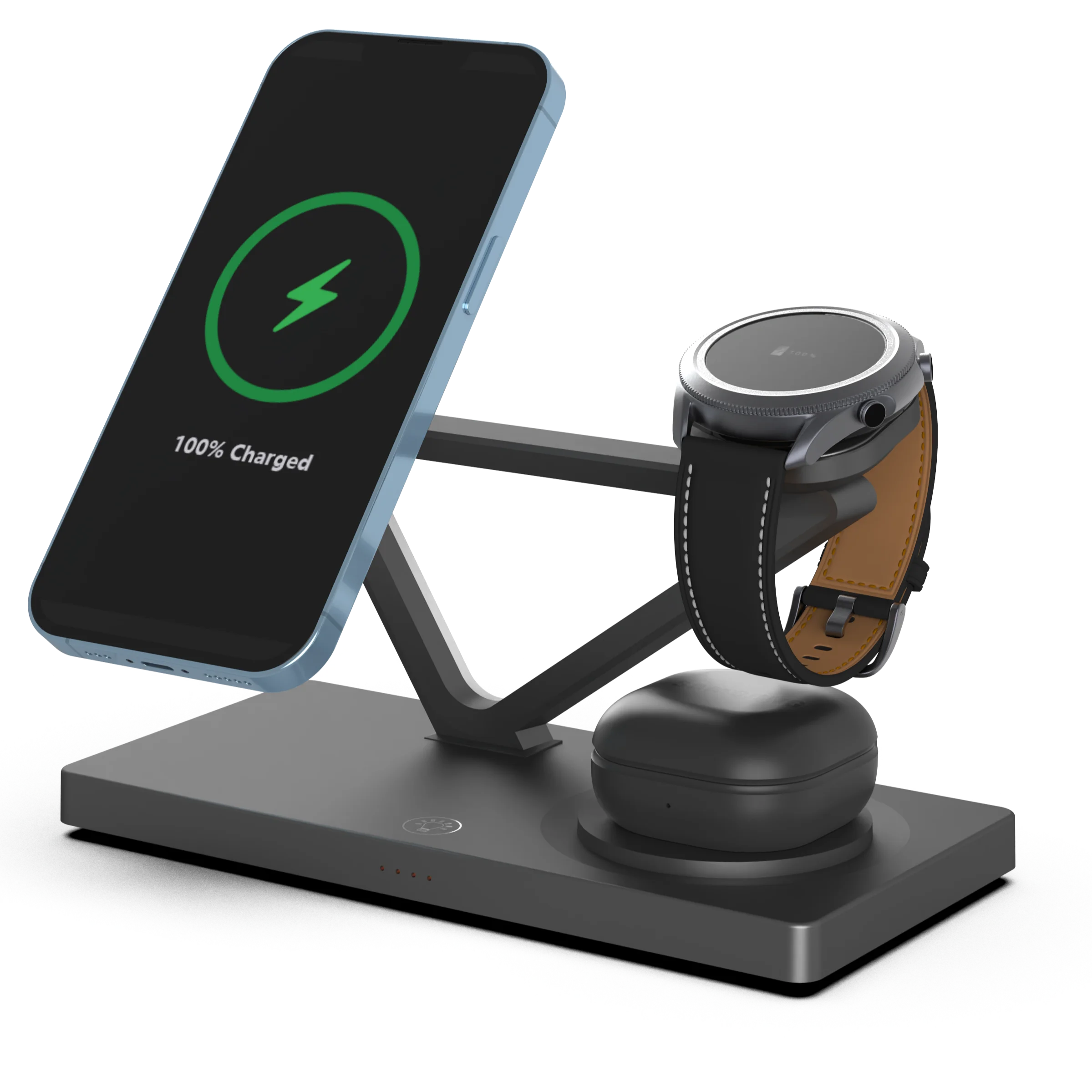 5 in 1 Wireless Charger For iphone 14 13 Pro Max Multifunctional Magnetic Charger Light Display Fast Charging For Apple Watch Qi
