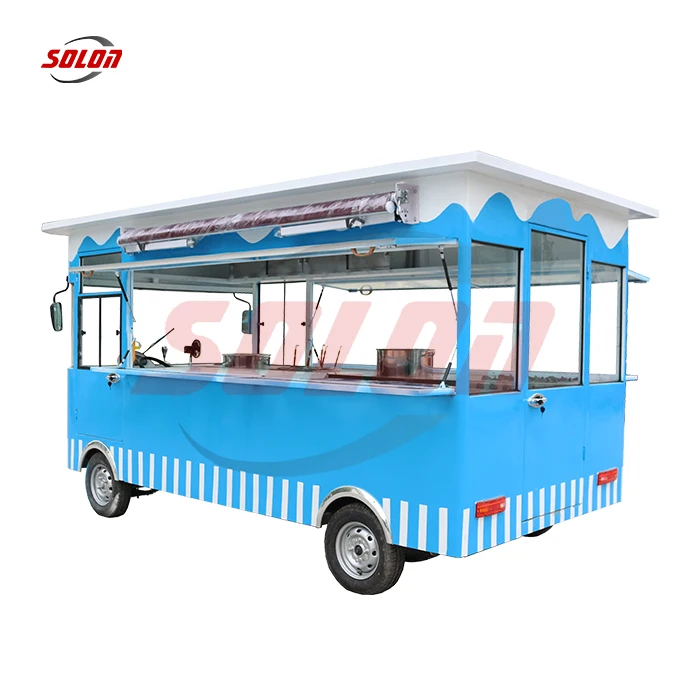 Mobile Camp Kitchen Snack Outdoor French House Coffee Truck Food Barbecue Trailer Truck