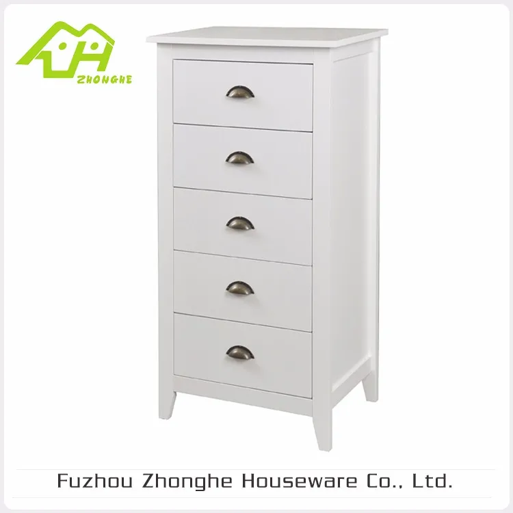 Прочный деревянный шкаф для хранения с 5 ящиками для гостиной