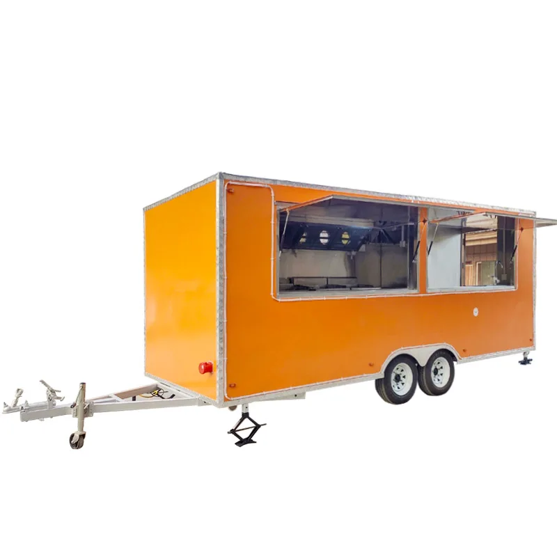 Factory Customization Food Caravan Trailer Popular Street Food Trailer/Food Truck/Fast Food Van for Sale