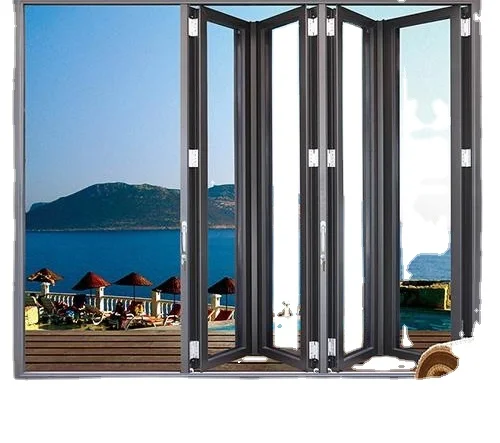 Patio Exterior Bifold Doors Folding Door Exterior  Aluminum Bi Folding Door