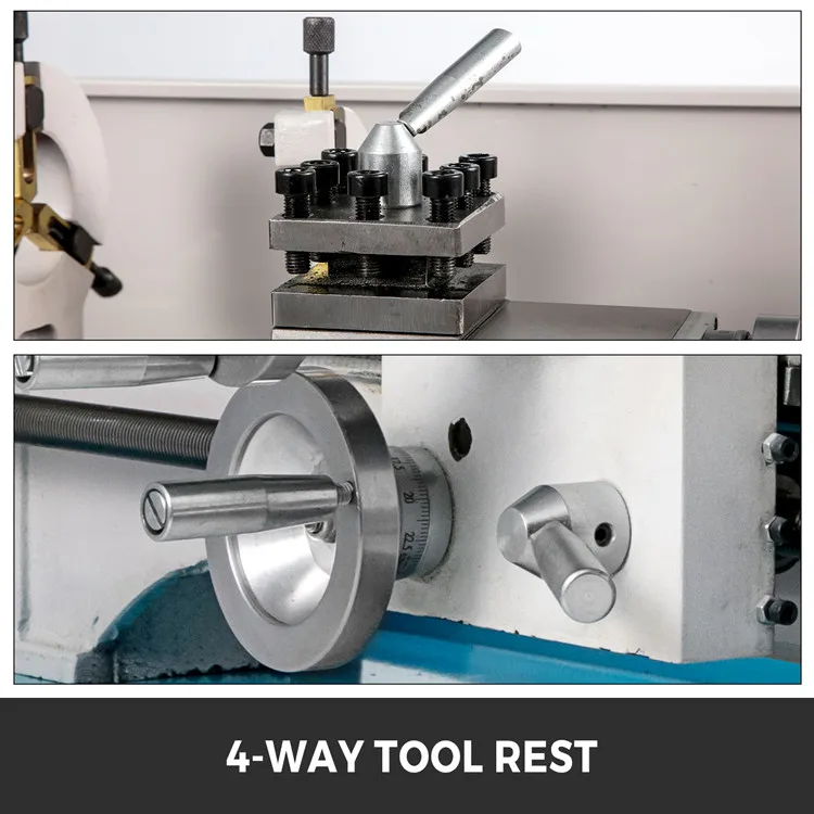 
1.1KW Mini metal lathe Lathe Turning of Tools Metal Lathe Digital Display 